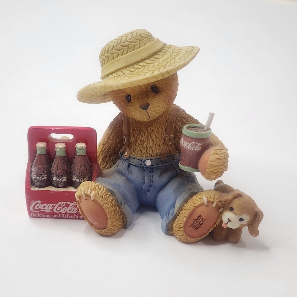 Cherished Teddies Dewey Coca Cola "Enjoy Your Friends, Figurine (D)